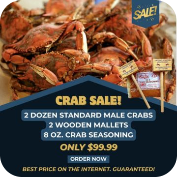 Standard Male Blue Crabs (2 Dozen Special)